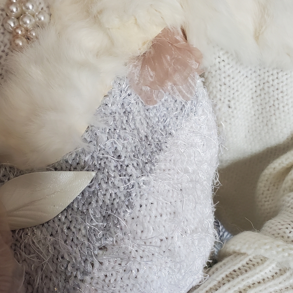 Vintage Rabbit Fur Balloon Sleeve Sweater - Picture 5 of 6
